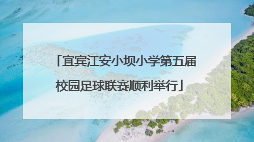 宜宾江安小坝小学第五届校园足球联赛顺利举行