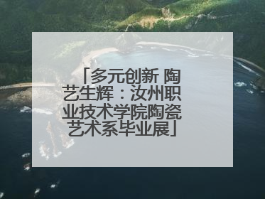 多元创新 陶艺生辉：汝州职业技术学院陶瓷艺术系毕业展