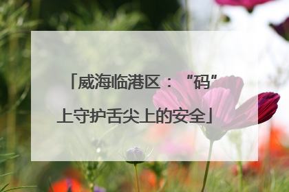 威海临港区：“码”上守护舌尖上的安全