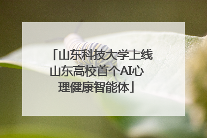 山东科技大学上线山东高校首个AI心理健康智能体