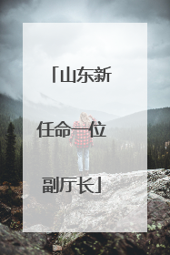山东新任命一位副厅长