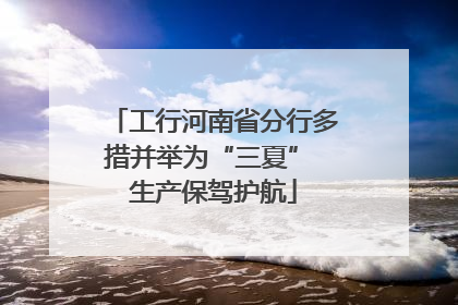 工行河南省分行多措并举为“三夏” 生产保驾护航