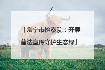 常宁市检察院：开展普法宣传守护生态绿