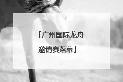 广州国际龙舟邀请赛落幕