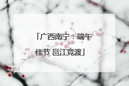 广西南宁：端午佳节 邕江竞渡