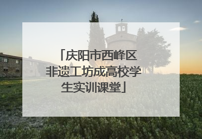 庆阳市西峰区 非遗工坊成高校学生实训课堂