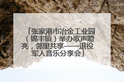 张家港市冶金工业园（锦丰镇）举办歌声嘹亮，邻里共享——退役军人音乐分享会