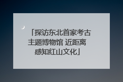 探访东北首家考古主题博物馆 近距离感知红山文化