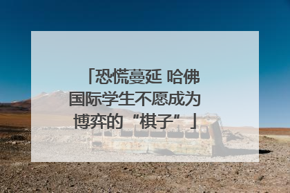 恐慌蔓延 哈佛国际学生不愿成为博弈的“棋子”