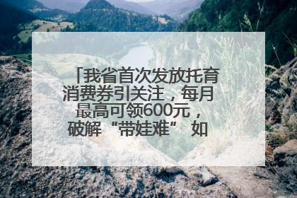我省首次发放托育消费券引关注，每月最高可领600元，破解“带娃难” 如何不负所“托”？