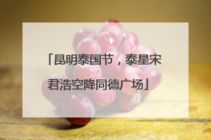 昆明泰国节，泰星宋君浩空降同德广场