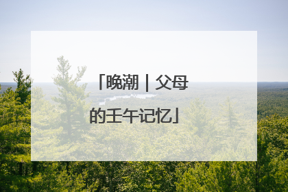 晚潮｜父母的壬午记忆