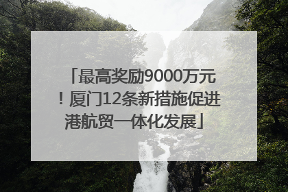 最高奖励9000万元！厦门12条新措施促进港航贸一体化发展