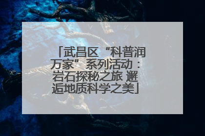 武昌区“科普润万家”系列活动：岩石探秘之旅 邂逅地质科学之美