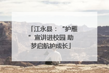 江永县：“护雁”宣讲进校园 助梦启航护成长