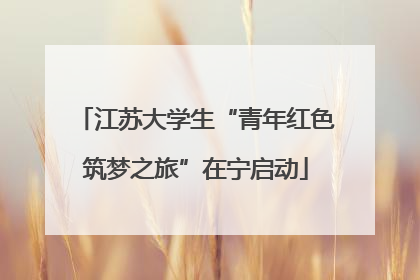 江苏大学生“青年红色筑梦之旅”在宁启动