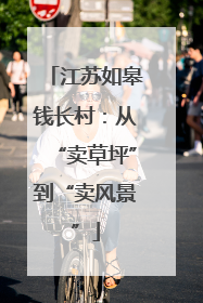 江苏如皋钱长村：从“卖草坪”到“卖风景”