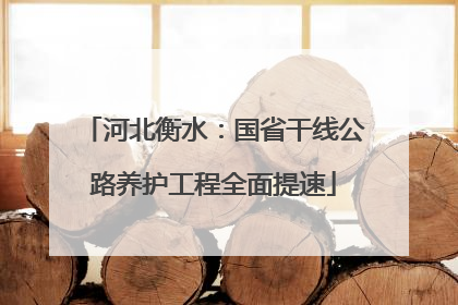 河北衡水：国省干线公路养护工程全面提速