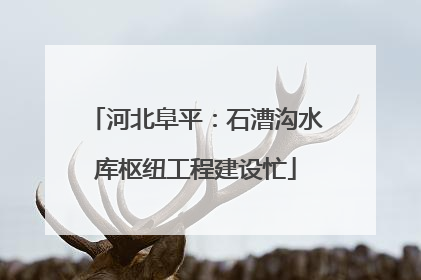 河北阜平：石漕沟水库枢纽工程建设忙
