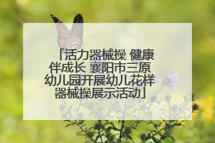 活力器械操 健康伴成长 襄阳市三原幼儿园开展幼儿花样器械操展示活动