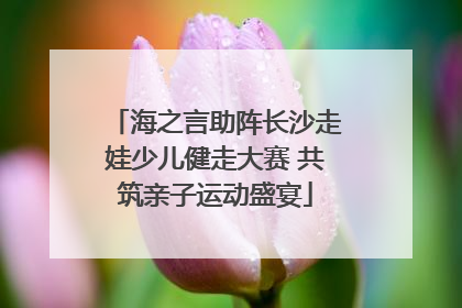 海之言助阵长沙走娃少儿健走大赛 共筑亲子运动盛宴