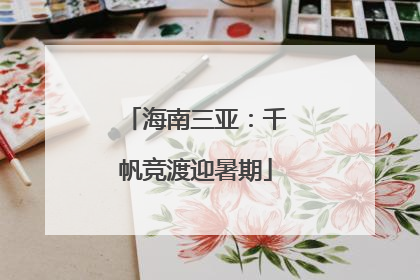 海南三亚：千帆竞渡迎暑期