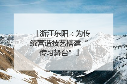 浙江东阳：为传统营造技艺搭建“传习舞台”