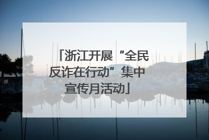 浙江开展“全民反诈在行动”集中宣传月活动