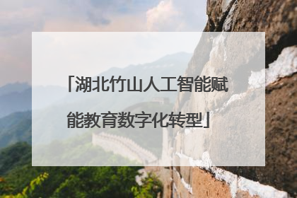 湖北竹山人工智能赋能教育数字化转型