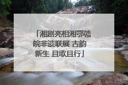 湘剧亮相湘鄂赣皖非遗联展 古韵新生 且歌且行