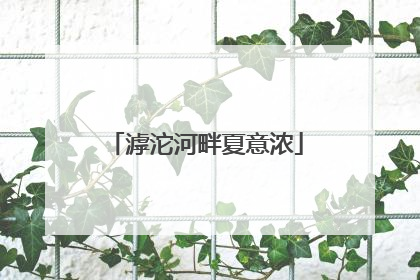滹沱河畔夏意浓
