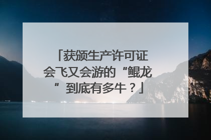 获颁生产许可证 会飞又会游的“鲲龙”到底有多牛？