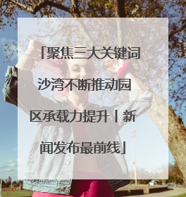 聚焦三大关键词 沙湾不断推动园区承载力提升丨新闻发布最前线
