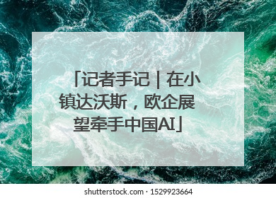 记者手记｜在小镇达沃斯，欧企展望牵手中国AI