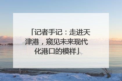 记者手记：走进天津港，窥见未来现代化港口的模样