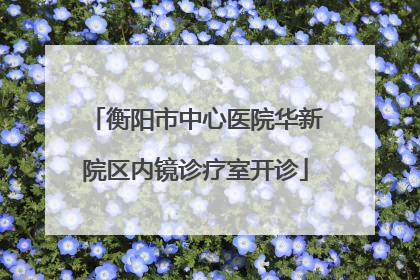 衡阳市中心医院华新院区内镜诊疗室开诊