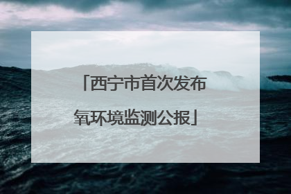 西宁市首次发布氧环境监测公报