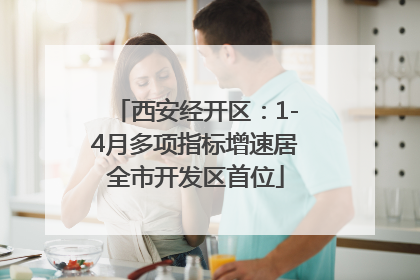 西安经开区：1-4月多项指标增速居全市开发区首位