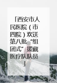西安市人民医院（市四院）欢送第八批“组团式”援藏医疗队队员