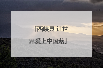 西峡县 让世界爱上中国菇