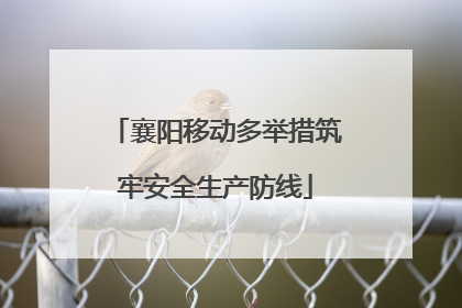 襄阳移动多举措筑牢安全生产防线