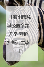 襄阳市环城公园多策并举 守护护城河生态
