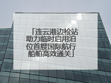 连云港边检站助力临时启用泊位首艘国际航行船舶高效通关