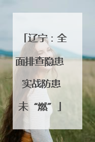辽宁：全面排查隐患 实战防患未“燃”