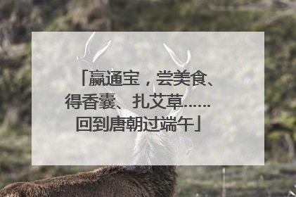 赢通宝，尝美食、得香囊、扎艾草……回到唐朝过端午