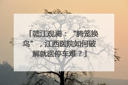 赣江观澜：“腾笼换鸟”，江西医院如何破解就医停车难？