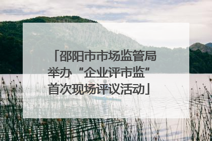 邵阳市市场监管局举办“企业评市监”首次现场评议活动