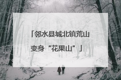 邻水县城北镇荒山变身“花果山”