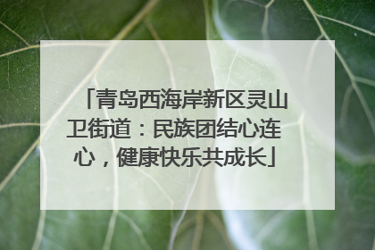 青岛西海岸新区灵山卫街道：民族团结心连心，健康快乐共成长