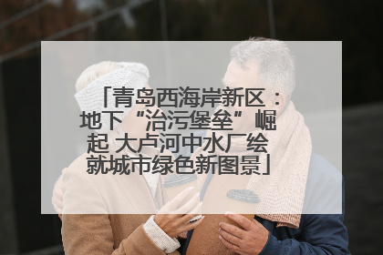 青岛西海岸新区：地下“治污堡垒”崛起 大卢河中水厂绘就城市绿色新图景